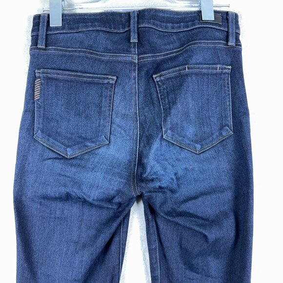 Paige Jeans Hoxton Ankle Women's Dark Wash Denim Stretch Blue Size 27 - Picture 3 of 10